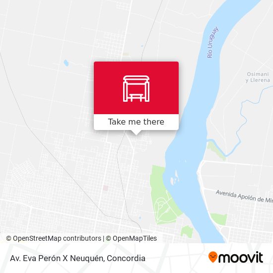 Av. Eva Perón X Neuquén map