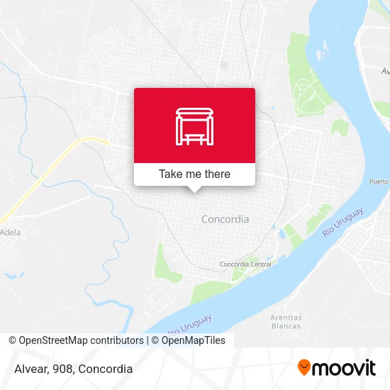 Alvear, 908 map