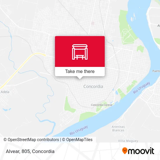 Alvear, 805 map