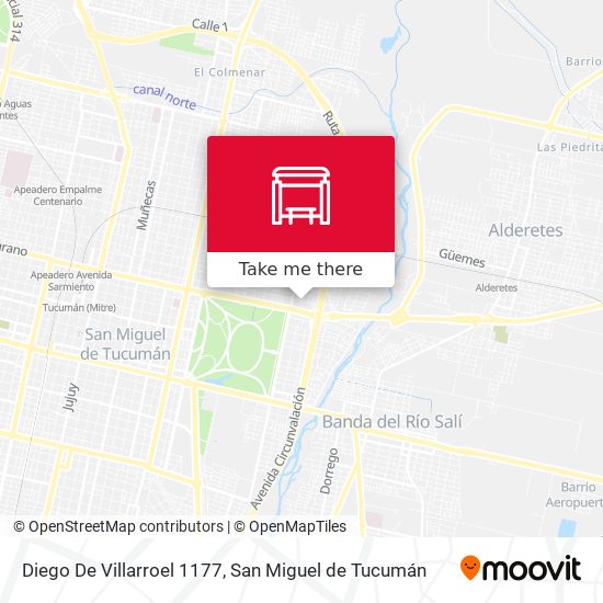 Diego De Villarroel 1177 map