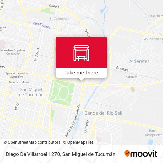 Diego De Villarroel 1270 map