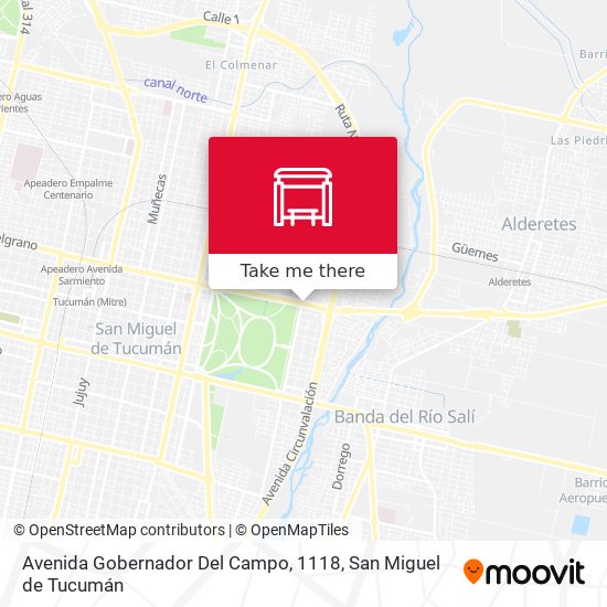 Avenida Gobernador Del Campo, 1118 map