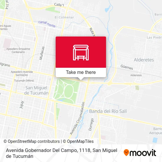 Mapa de Avenida Gobernador Del Campo, 1118
