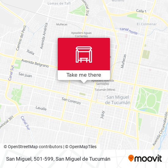 San Miguel, 501-599 map