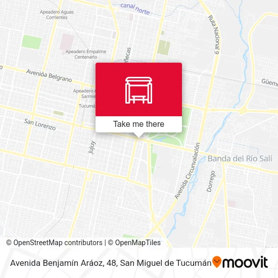 Mapa de Avenida Benjamín Aráoz, 48