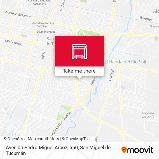 Mapa de Avenida Pedro Miguel Aráoz, 650