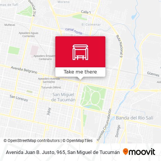 Avenida Juan B. Justo, 965 map