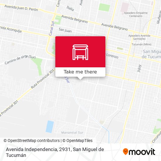Avenida Independencia, 2931 map