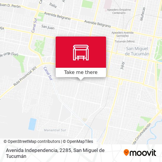 Avenida Independencia, 2285 map