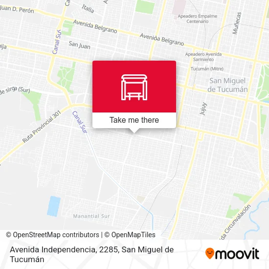 Avenida Independencia, 2285 map