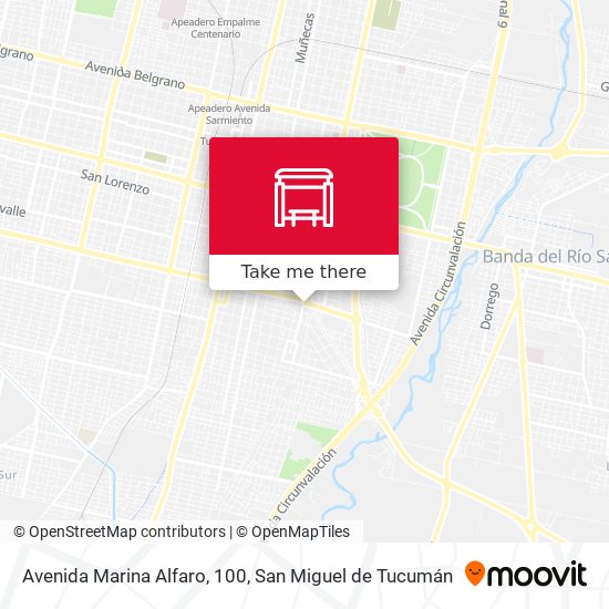 Avenida Marina Alfaro, 100 map