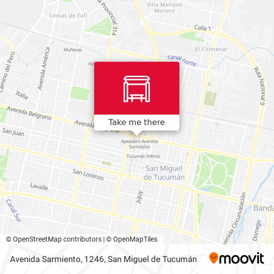 Mapa de Avenida Sarmiento, 1246