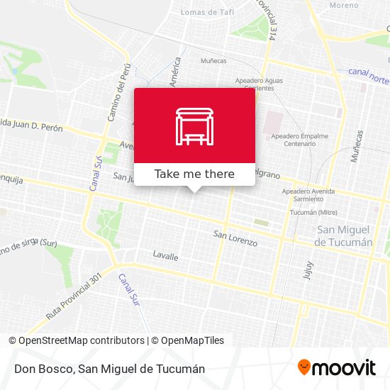 Mapa de Don Bosco