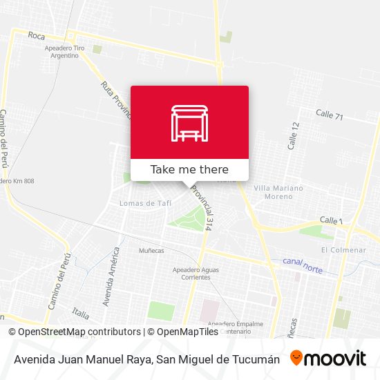Mapa de Avenida Juan Manuel Raya