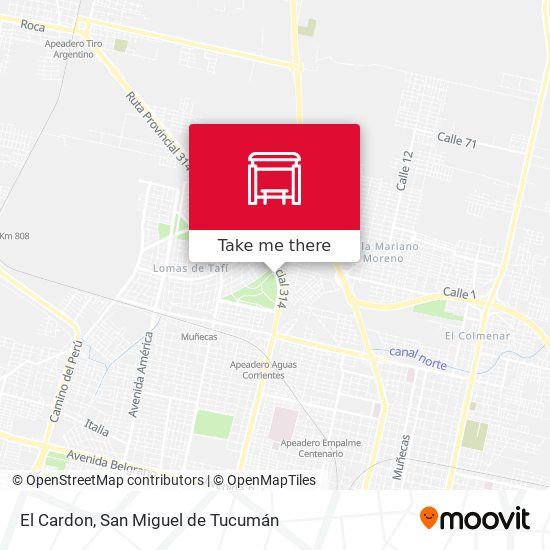 Mapa de El Cardon