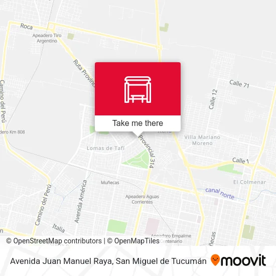 Mapa de Avenida Juan Manuel Raya