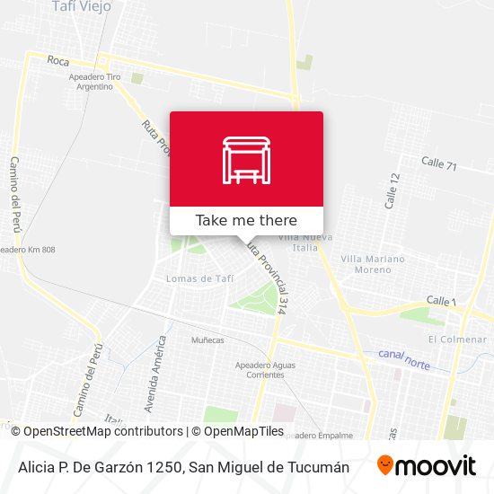 Alicia P. De Garzón 1250 map