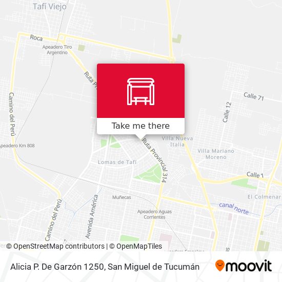 Alicia P. De Garzón 1250 map