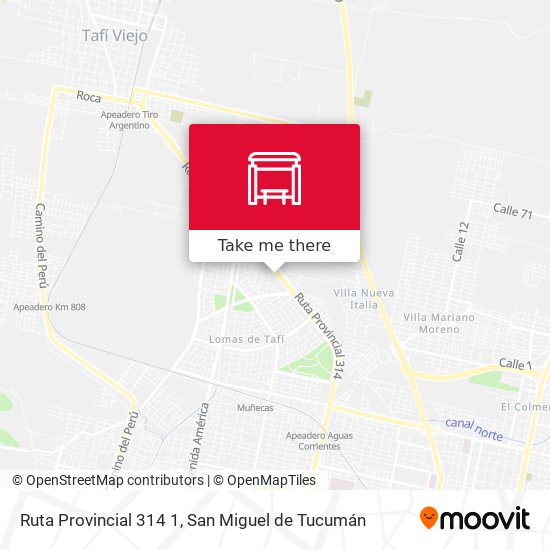 Mapa de Ruta Provincial 314 1