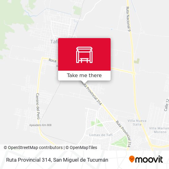 Ruta Provincial 314 map
