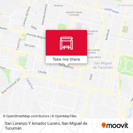 San Lorenzo Y Amador Lucero map