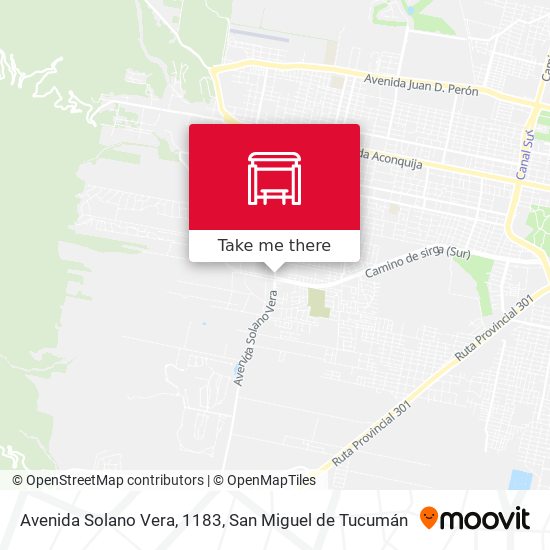 Mapa de Avenida Solano Vera, 1183