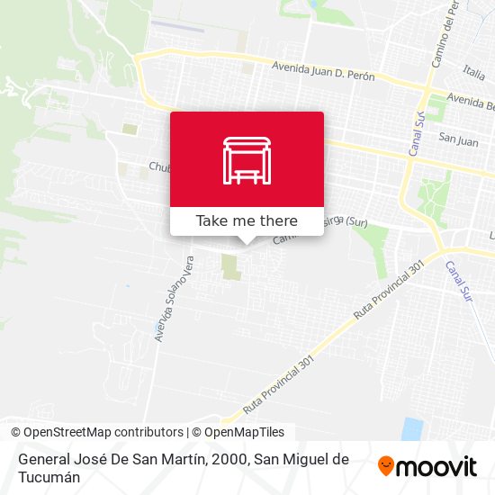 Mapa de General José De San Martín, 2000