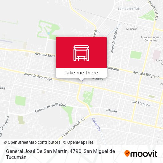 Mapa de General José De San Martín, 4790