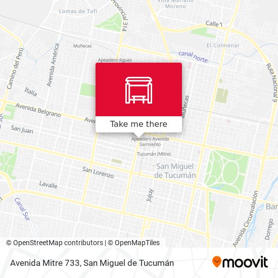 Mapa de Avenida Mitre 733