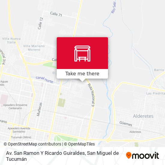 Av. San Ramon Y Ricardo Guiraldes map