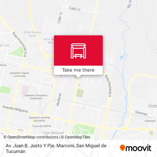 Av. Juan B. Justo Y Pje. Marconi map