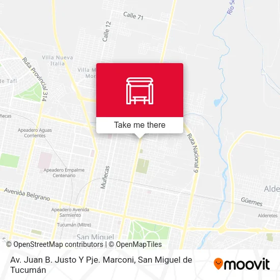 Av. Juan B. Justo Y Pje. Marconi map