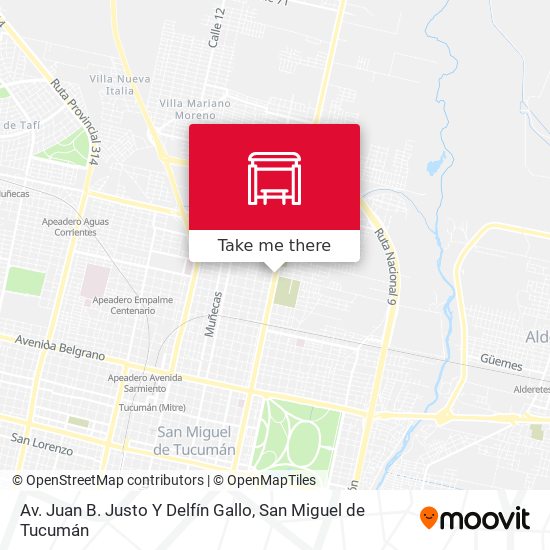 Av. Juan B. Justo Y Delfín Gallo map