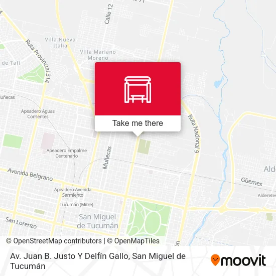 Av. Juan B. Justo Y Delfín Gallo map