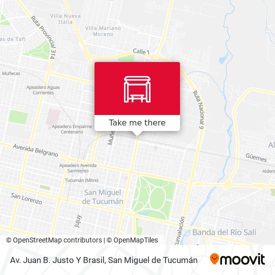 Av. Juan B. Justo Y Brasil map