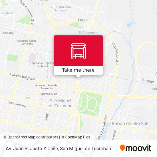 Av. Juan B. Justo Y Chile map