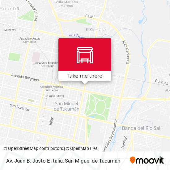 Mapa de Av. Juan B. Justo E Italia