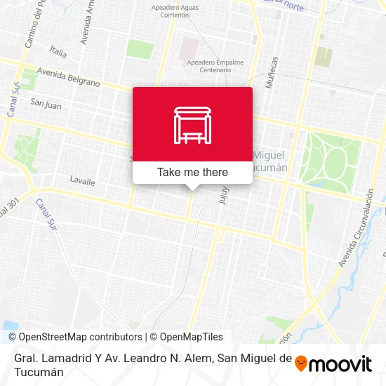 Gral. Lamadrid Y Av. Leandro N. Alem map