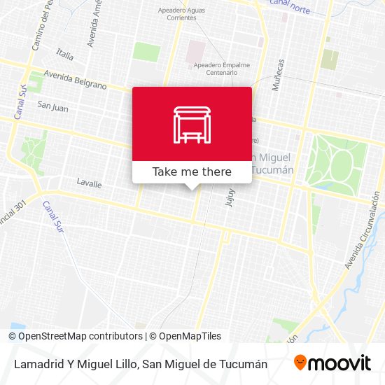 Lamadrid Y Miguel Lillo map