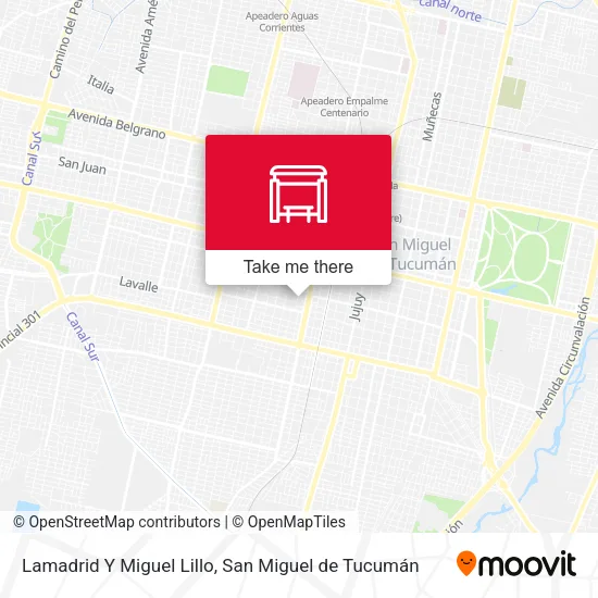 Mapa de Lamadrid Y Miguel Lillo