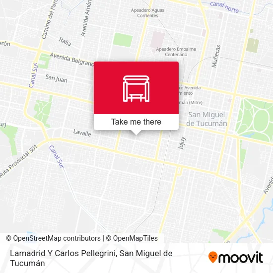 Mapa de Lamadrid Y Carlos Pellegrini