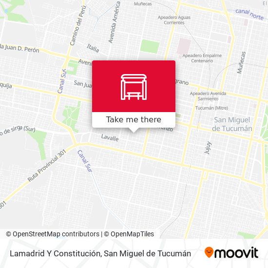 Lamadrid Y Constitución map