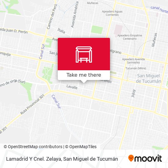 Mapa de Lamadrid Y Cnel. Zelaya