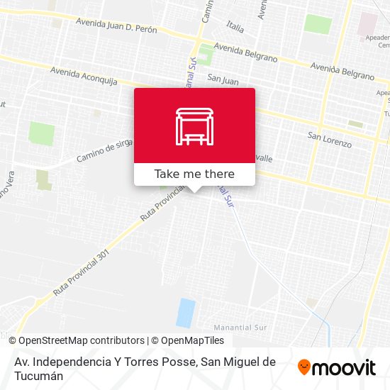 Mapa de Av. Independencia Y Torres Posse
