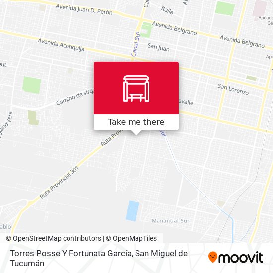 Torres Posse Y Fortunata García map