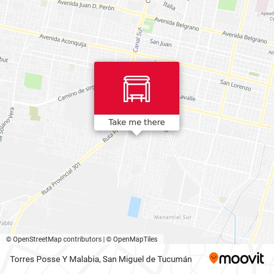 Torres Posse Y Malabia map