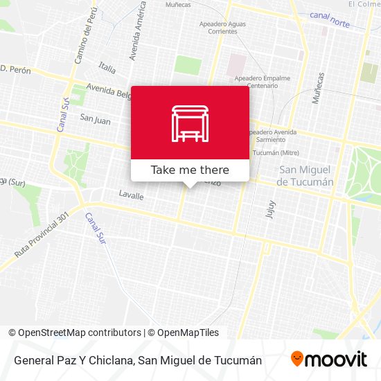 General Paz Y Chiclana map