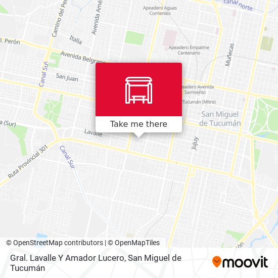 Mapa de Gral. Lavalle Y Amador Lucero