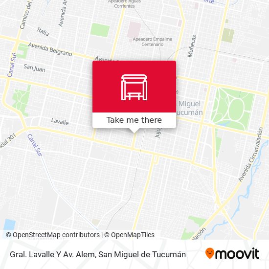 Gral. Lavalle Y Av. Alem map