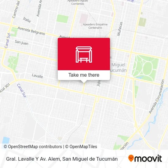 Mapa de Gral. Lavalle Y Av. Alem